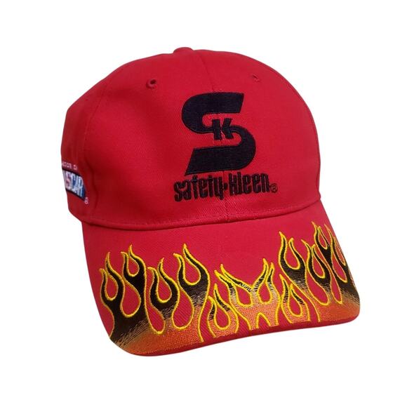 Vintage NASCAR Flames Embroidered ombre fade cap hat Adjustable OSFA - Picture 1 of 5
